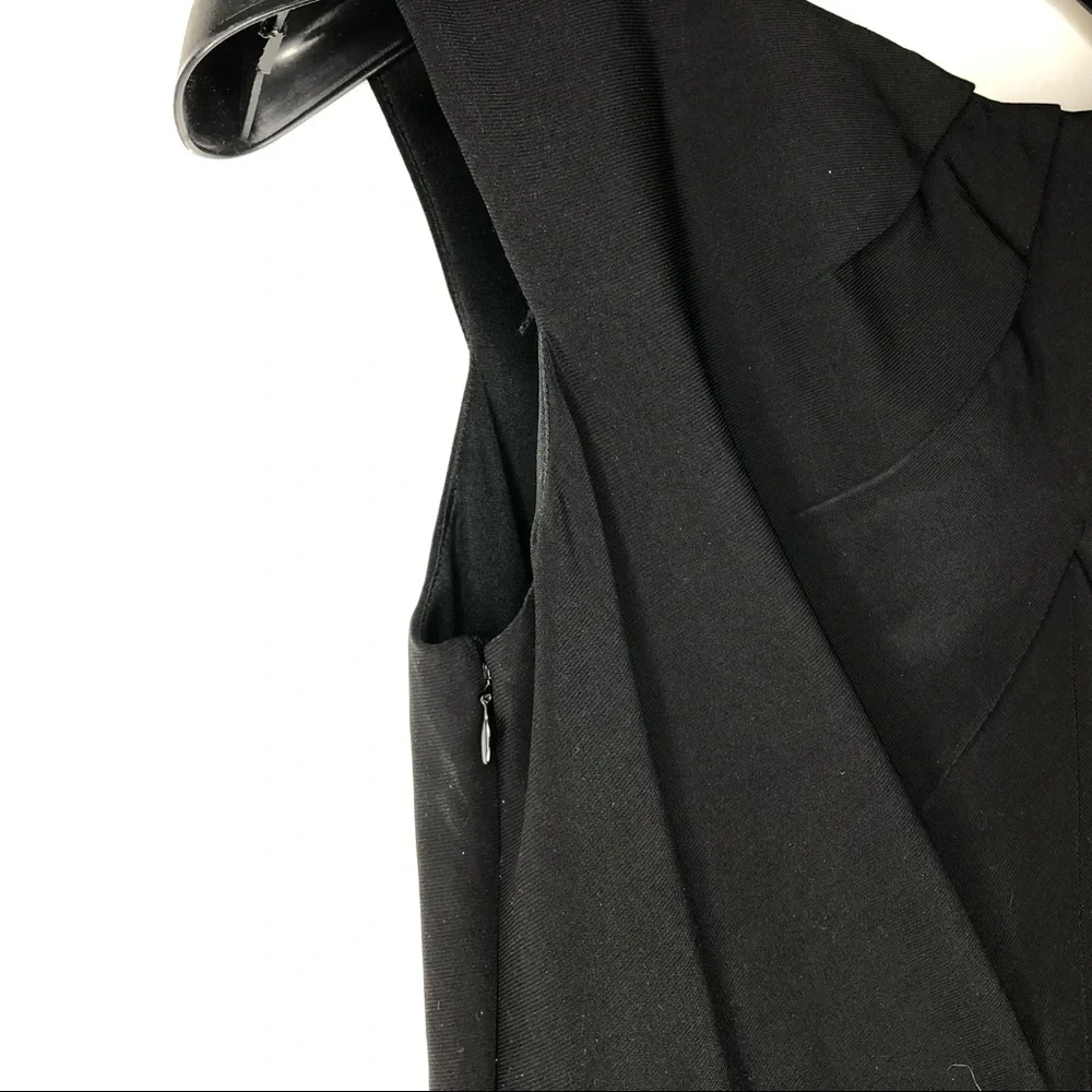 ADRIANNA PAPELL little black dress with decorative chest and back; size … - Picture 13 of 13